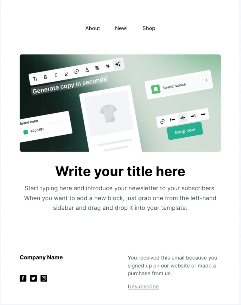 Email Marketing for Small Business: Strategies to Increase Your Reach and Revenue 3 Email Template